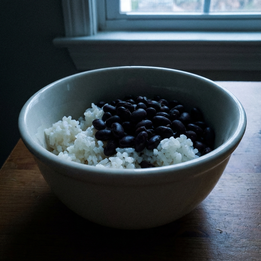 Sad bowl of rice