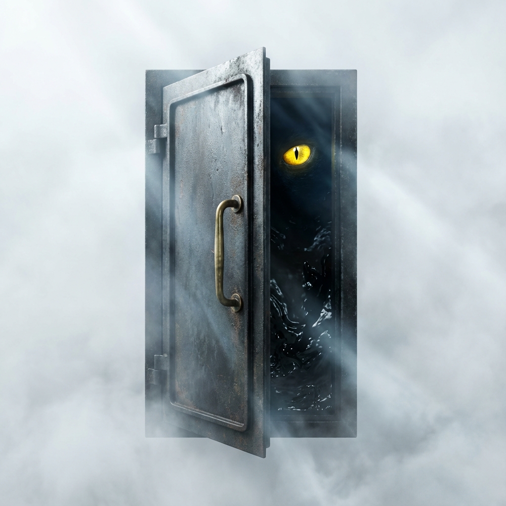 Iron Door Floating in Void